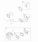 Air Cleaner Diagram and Parts List for 20H237-0113-E9  Briggs and Stratton Engine